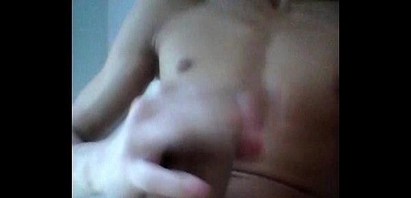  Young hot teen soloboy masturbates in the bathroom and cum